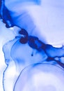 Blue Flow Wallpaper. Graphic Alcohol Ink Artwork. Royalty Free Stock Photo