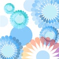 Blue flower background