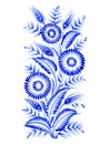 Blue flower composition