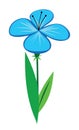 Blue flower