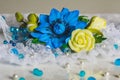 Blue flower jewerly