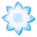 blue flower logo symbol