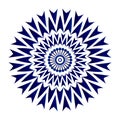 Blue flower mandala