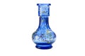 Blue flower vase on a white background Royalty Free Stock Photo