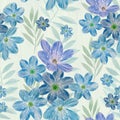 Floral seamless pattern on abstract background.