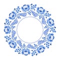Blue flowers floral russian porcelain beautiful