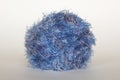 Blue fluffy yarn