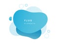 Blue fluid blob for card background.