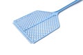 blue fly swatter on white background Royalty Free Stock Photo