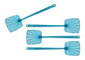 Blue fly swatters Royalty Free Stock Photo