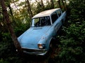 Weasley Family haunted blue car from Harry Potter at Universal