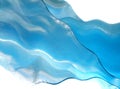 Blue flying silk Royalty Free Stock Photo