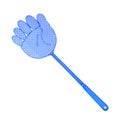 A Blue Flyswatter isolated on white background Royalty Free Stock Photo