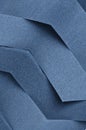 blue foam sponge weave in zigzag style Royalty Free Stock Photo