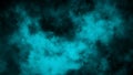 Blue fog and mist effect on black background. Smoke texture . Design element Royalty Free Stock Photo