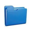 Blue folder icon Royalty Free Stock Photo