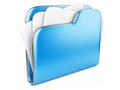 Blue Folder icon Royalty Free Stock Photo