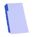 Blue folder isolated Royalty Free Stock Photo