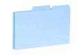 Blue folder isolated on white Royalty Free Stock Photo