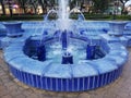 Blue fontain in Subotica, Serbia