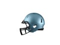 Blue Football Helmet on white Royalty Free Stock Photo