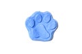 Blue footprint animal Royalty Free Stock Photo