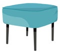 Blue footrest, icon