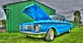 Blue Ford ute