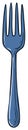 Blue fork cartoon illustration isolated on a white background Royalty Free Stock Photo