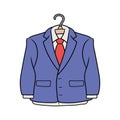 Blue formal suit