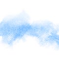 Blue formless watercolor stain