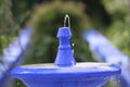 Blue fountain Royalty Free Stock Photo