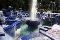 Blue Fountain in Subotica Royalty Free Stock Photo