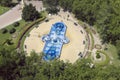 Blue Fountain In Subotica, Serbia