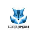 Blue fox logo design very good for your company