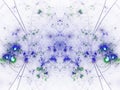 Blue fractal mechanical texture