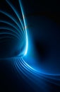 Blue Fractal Plasma Background Royalty Free Stock Photo