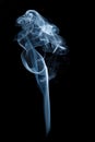 Blue Fragrance Smoke Royalty Free Stock Photo