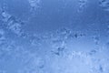 Blue frost pattern Royalty Free Stock Photo