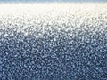 Blue frost texture. thawed hoarfrost gradient frost pattern on surface. pastel blue abstract background Royalty Free Stock Photo