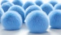 Blue Fur Balls Royalty Free Stock Photo