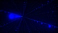 Blue futuristic flow. Data flow information. Digital communication concept. Abstract futuristic background with