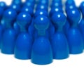 Blue game pieces Royalty Free Stock Photo