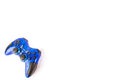 Blue gamepad on white background