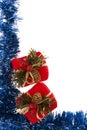 Blue Garland Border Royalty Free Stock Photo