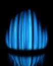 Blue gas flame Royalty Free Stock Photo
