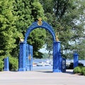 The Blue gate at DjurgÃÂ¥rden Royalty Free Stock Photo