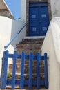 Blue Gate and Steps Leading to Blue Door