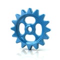 Blue gear wheel icon Royalty Free Stock Photo