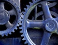 Blue Gears Royalty Free Stock Photo